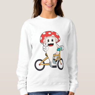 Mushroom with Bicycle.PNG Sweatshirt