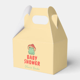 Mushroom with Frog Baby Shower Favour Box