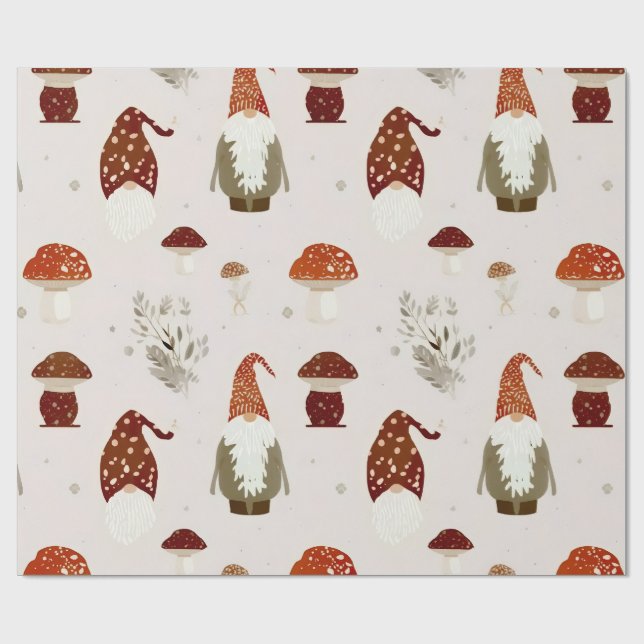 Mushroom Wrapping Paper (Flat)