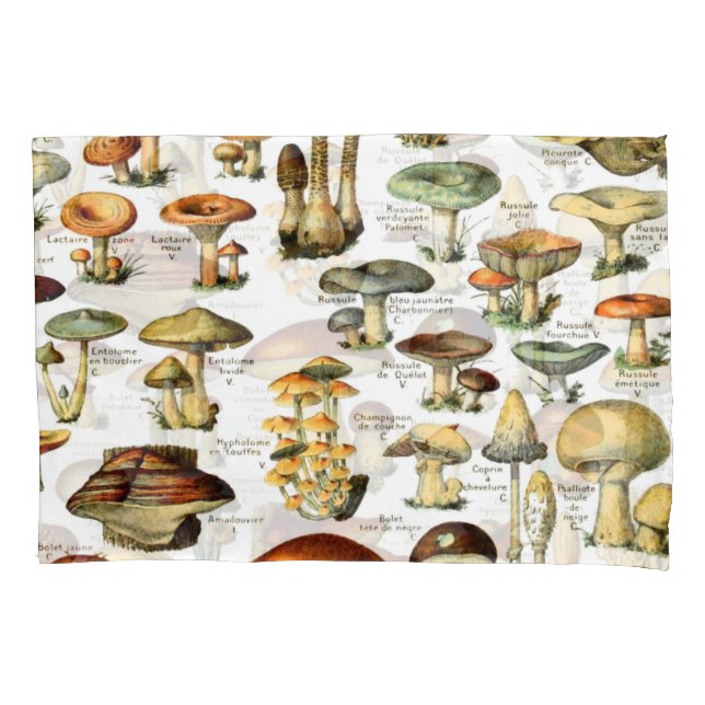 MUSHROOMS 4   PILLOWCASE (Front)