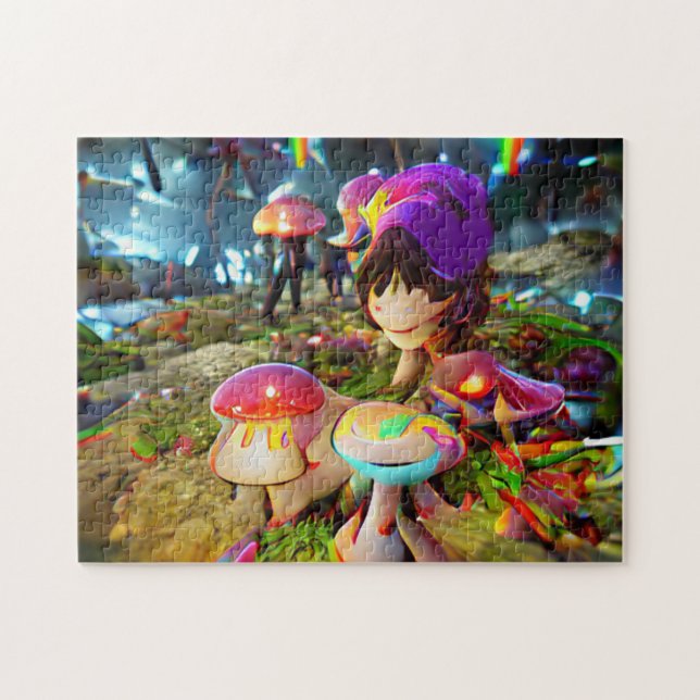 Mushrooms and Fairies Jigsaw Puzzle (Horizontal)