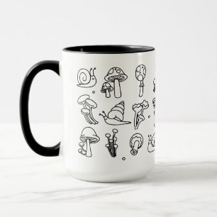 Mushrooms and Snails Mug