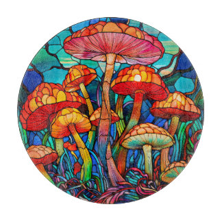Mushrooms Art Cutting Board