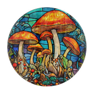 Mushrooms Art Cutting Board