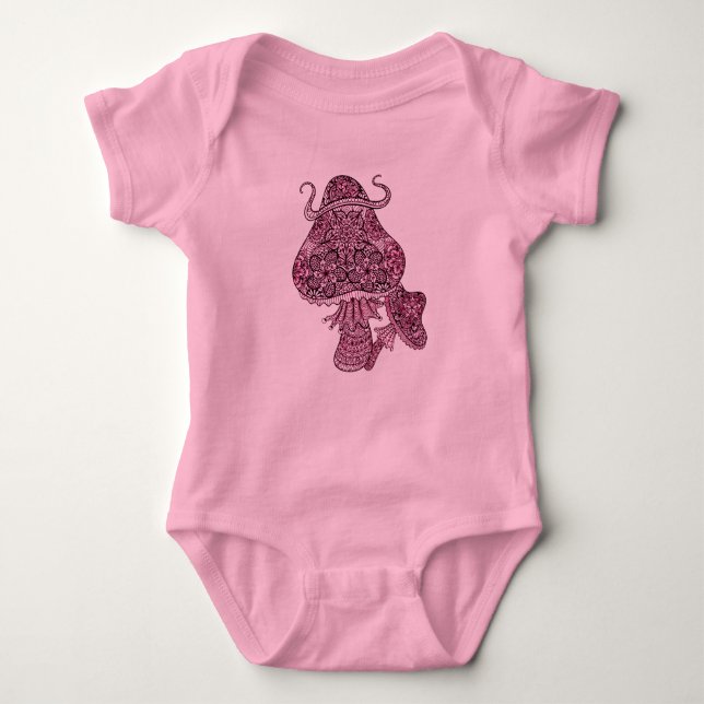 Mushrooms Baby Bodysuit (Front)