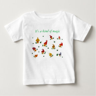 Mushrooms Baby Fine Jersey T-Shirt, White T-Shirt