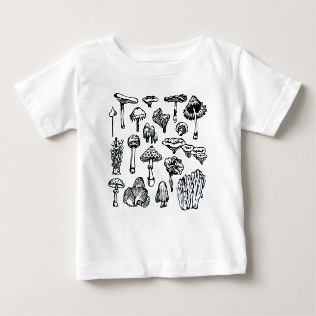 Mushrooms Baby T-Shirt (Front)