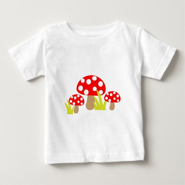 Mushrooms Baby T-Shirt (Front)