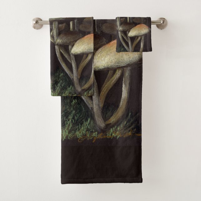 Mushrooms Bath Towel Set (Insitu)
