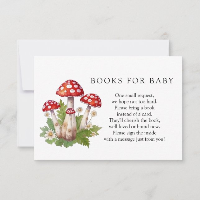 Mushrooms Books for Baby Enclosure Card (Front)