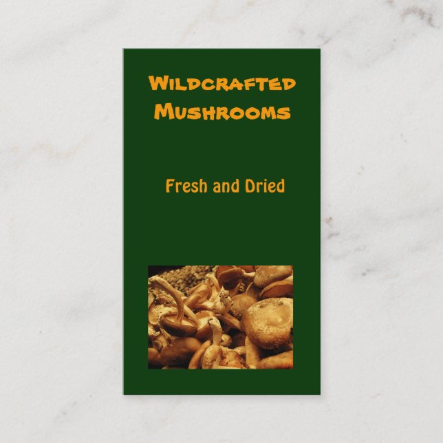 Mushrooms Business Card (Front)
