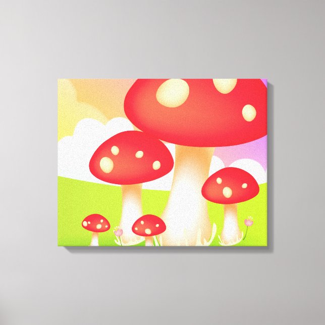 Mushrooms Canvas Print (Front)