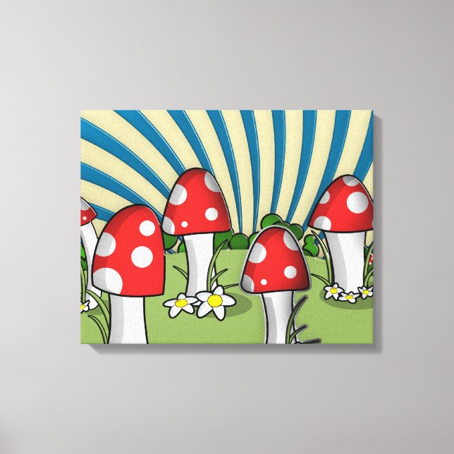 Mushrooms Canvas Print (Front)