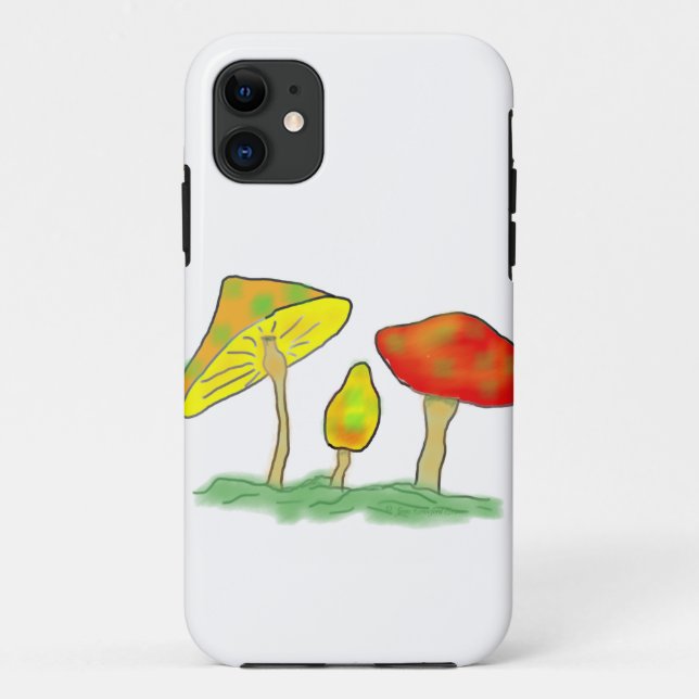 Mushrooms Case-Mate iPhone Case (Back)