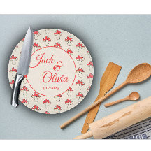 Mushrooms Cute Retro Kawaii Custom Couple Name 
