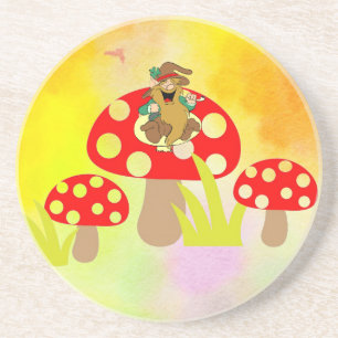 Mushrooms Drink Coaster