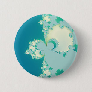 Mushrooms Fractal 6 Cm Round Badge