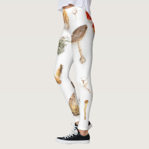 Mushrooms Fungus Leggings
