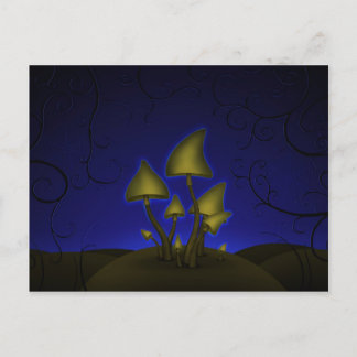 Mushrooms (Halloween Night) Postcard
