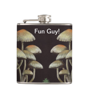 Mushrooms Hip Flask