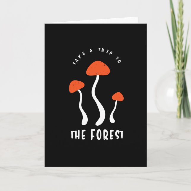 Mushrooms Humour Funny Sayings Mushroom Picker Card (Front)