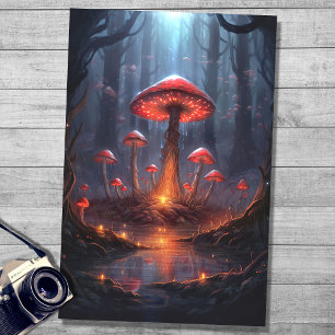 Mushrooms in Forest 1 Decoupage Paper