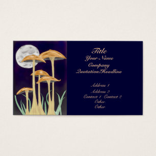 Mushrooms in Moonlight Business Card