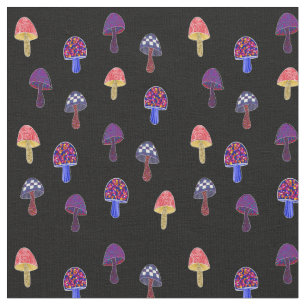Mushrooms in Wonderland 2 Fabric