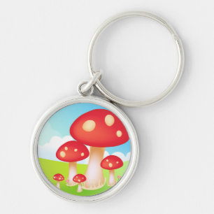 Mushrooms Key Ring