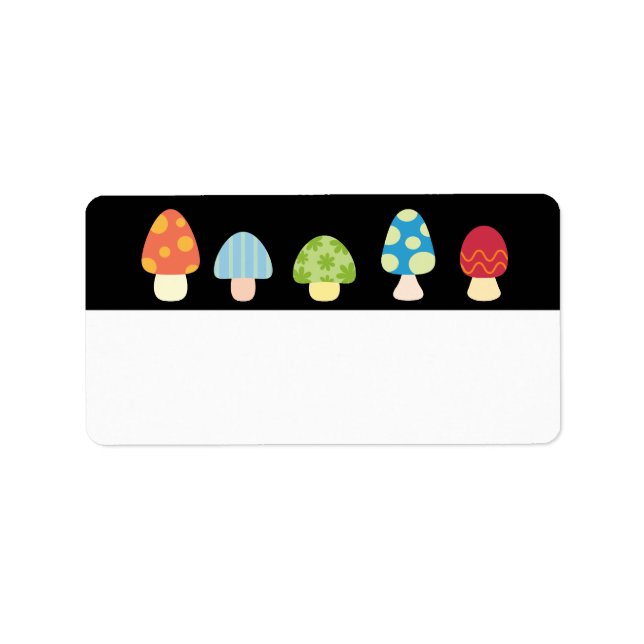 Mushrooms Label Blank (Front)