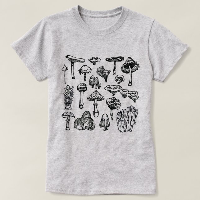 Mushrooms(Ladies) T-Shirt (Design Front)