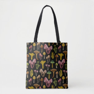 Mushrooms, Lichen & Colourful Fungi Tote Bag
