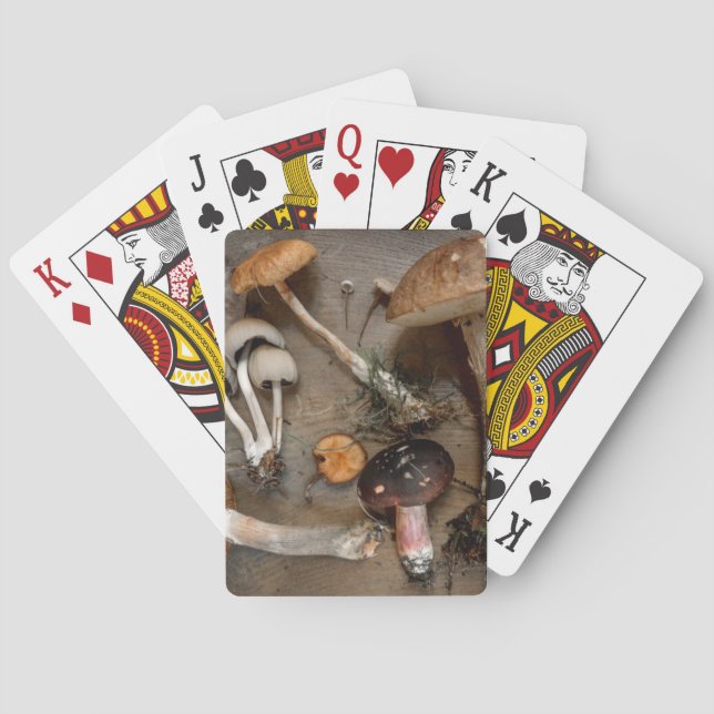 Mushrooms  Love Fungi Playing Cards (Back)