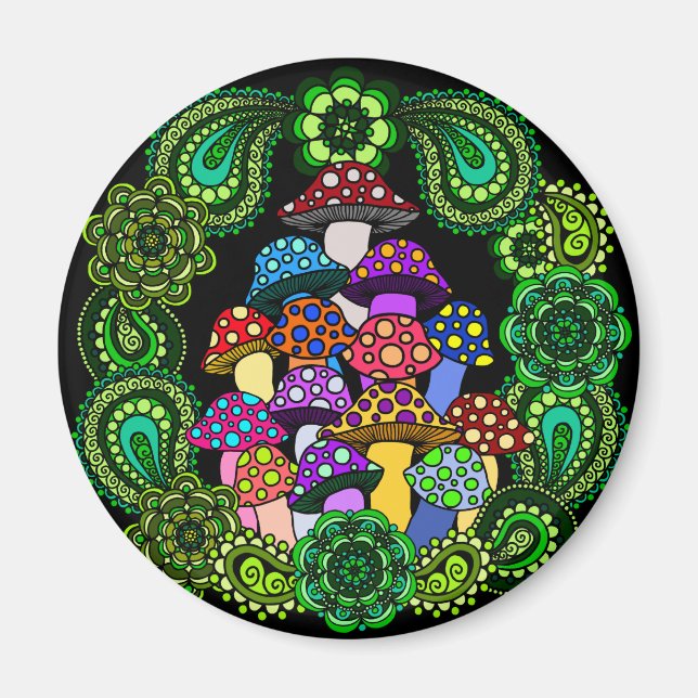 Mushrooms Magnet (Front)