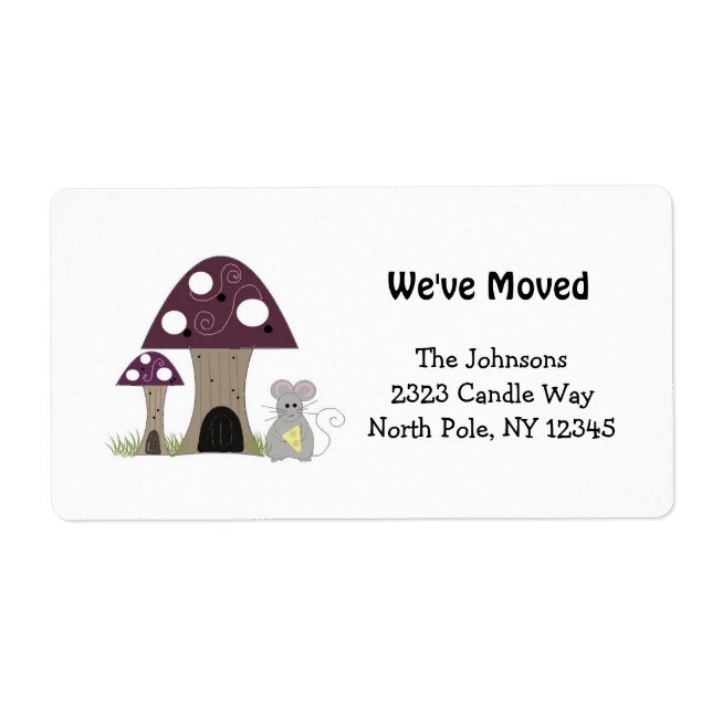 Mushrooms New Home Address (Front)