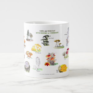 Mushrooms of Vermont-Common Names Large Coffee Mug
