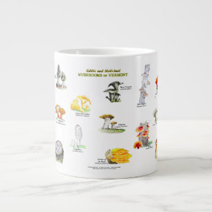 Mushrooms of Vermont (edible and medicinal) Large Coffee Mug