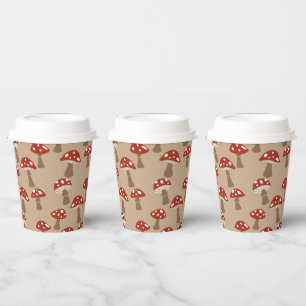 Mushrooms Paper Cups