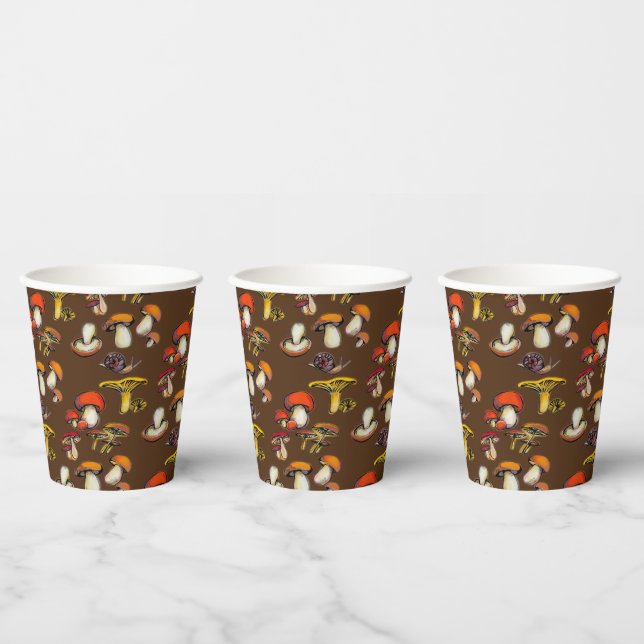 Mushrooms Paper Cups (Multi)