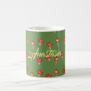 Mushrooms Pattern Art Custom Mug