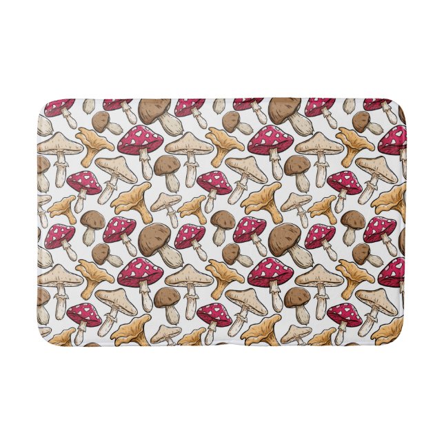 Mushrooms Pattern bath mats (Front)