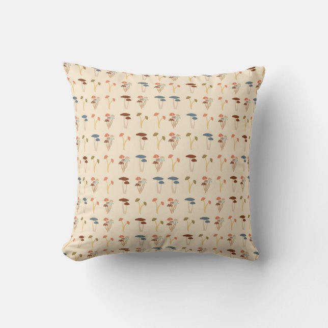 Mushrooms Pattern Cushion (Front)