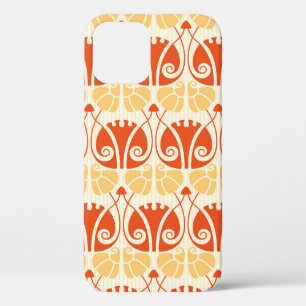 mushrooms pattern in modern style iPhone 12 case