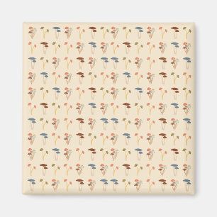  Mushrooms Pattern Magnet