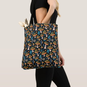 Mushrooms Pattern Tote Bag