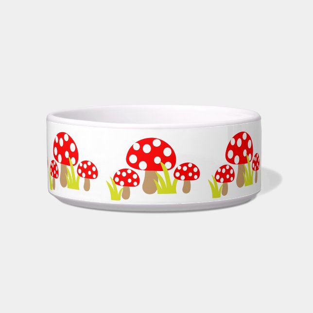 Mushrooms Pet Bowl (Left)