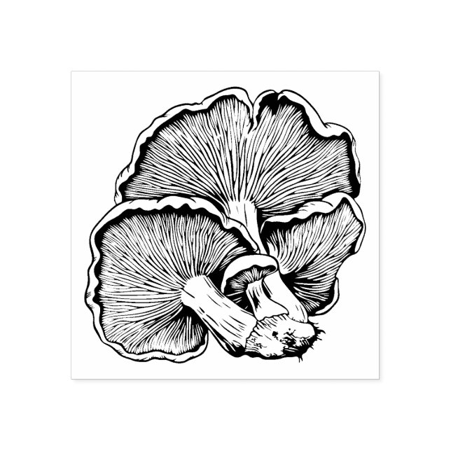 Mushrooms Rubber Stamp   (Imprint)