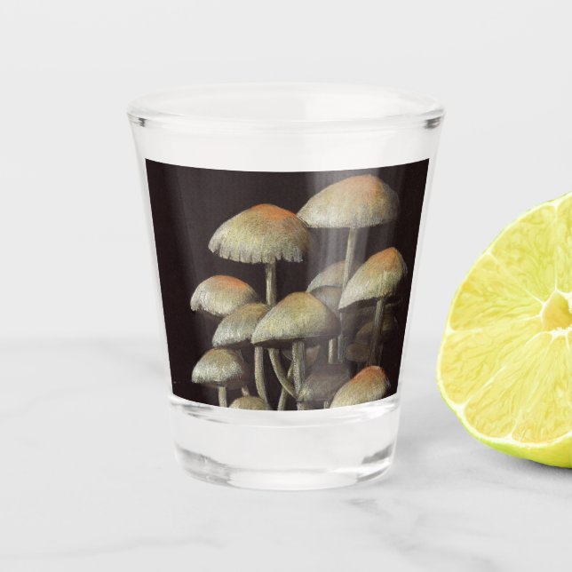 Mushrooms Shot Glass (Front)