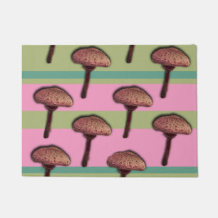 Mushrooms & Stripes Door Mat