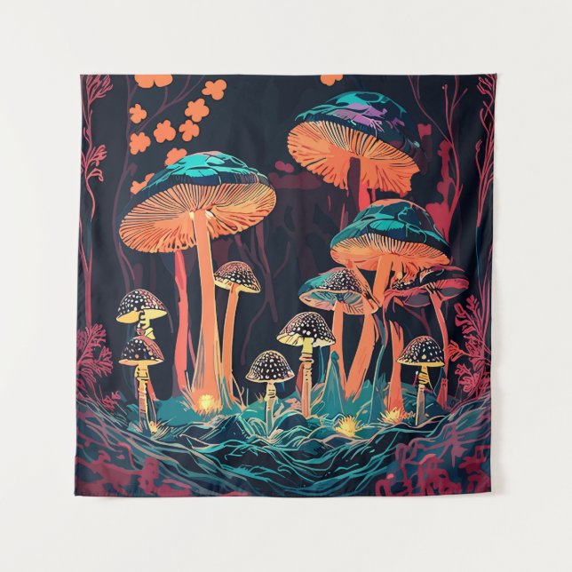 Mushrooms Tapestry (Front)